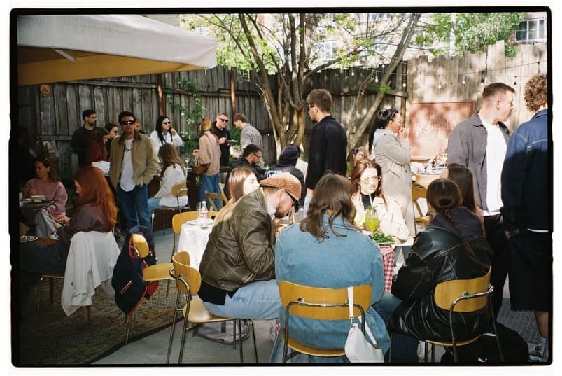 The Amato patio set for an Italian breakfast on Stampede weekend